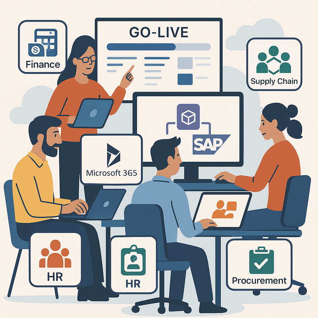 MindCurve consultants delivering end-to-end ERP implementation using Microsoft Dynamics 365 and SAP for hospitals, retail, and manufacturing